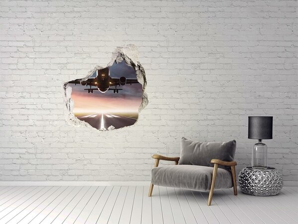 3d lyuk fal dekoráció Sík levette