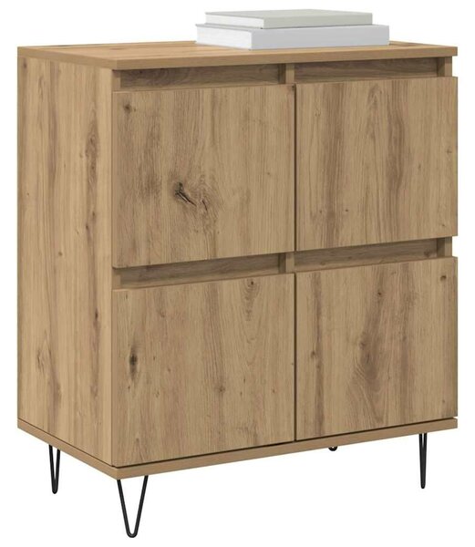 VidaXL Oldalszekrények 3 pcs kézműves tölgy 180 x 35 x 70 cm Faanyag