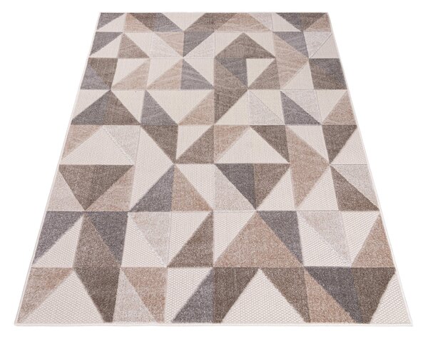 Bézs mintás modern NUVE szőnyeg Méret: 140x200 cm