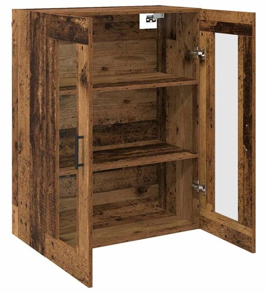 VidaXL Fali Szekrények 2 db Régi fa 69,5 x 34 x 90 cm Szerelt Fa