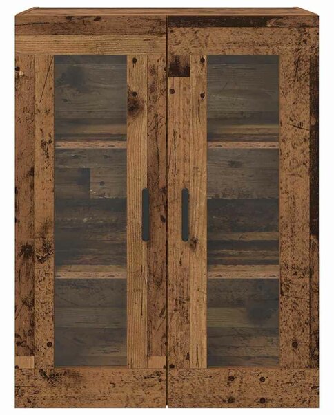 VidaXL Fali Szekrények 2 db Régi fa 69,5 x 34 x 90 cm Szerelt Fa