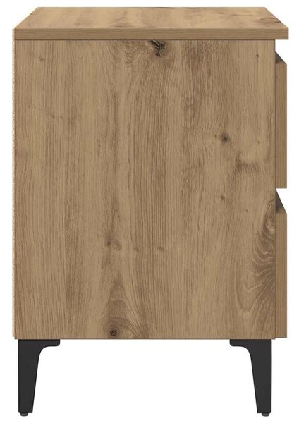 VidaXL Éjjeliszekrény 2 pcs kézműves tölgy 40 x 35 x 50 cm Faanyag