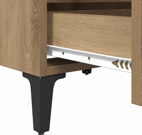 VidaXL Éjjeliszekrény 2 pcs kézműves tölgy 40 x 35 x 50 cm Faanyag
