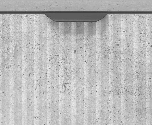 VidaXL Széf Beton Szürke 79,5 x 33 x 82 cm Szerelt Fa