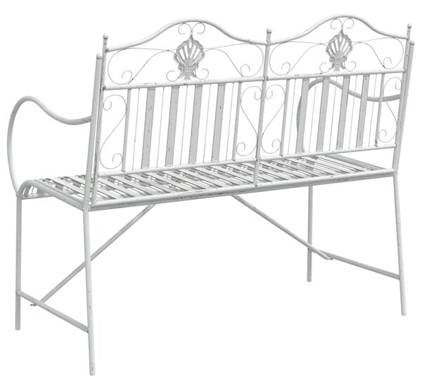 VidaXL Kerti pad Fehér 104 x 54 x 93cm Acél