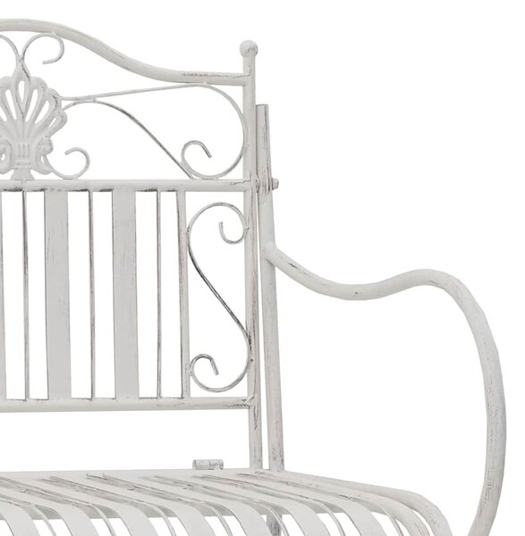 VidaXL Kerti pad Fehér 104 x 54 x 93cm Acél