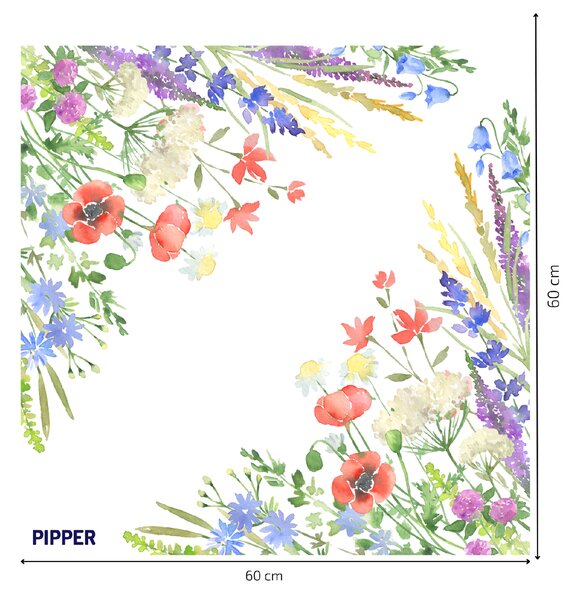 PIPPER. Falmatrica "Réti virágok"
