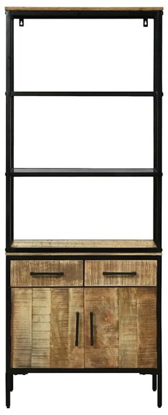 VidaXL Magasfiú fiókkal Barna 70 x 35 x 180 cm Tömör Mangófát
