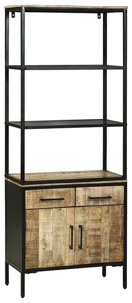VidaXL Magasfiú fiókkal Barna 70 x 35 x 180 cm Tömör Mangófát