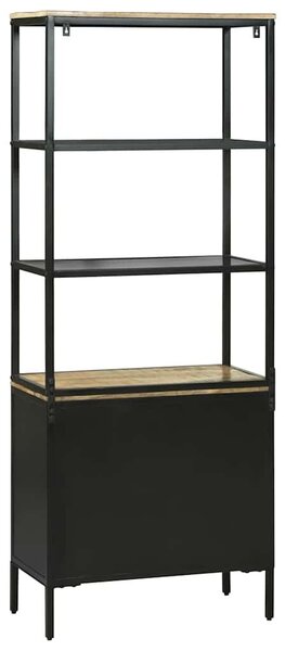 VidaXL Magasfiú fiókkal Barna 70 x 35 x 180 cm Tömör Mangófát