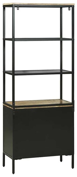 VidaXL Magasfiú fiókkal Barna 70 x 35 x 180 cm Tömör Mangófát