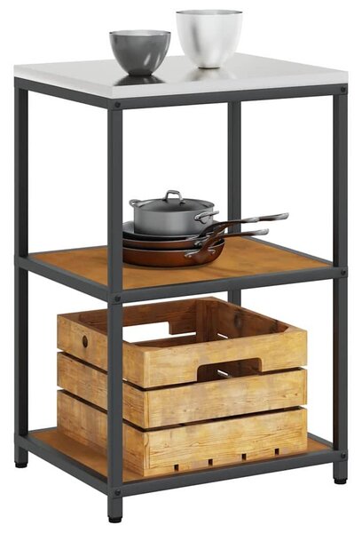 VidaXL Konyhai Tárolás HATTEM Rozsdás 60 x 50 x 92 cm Acél