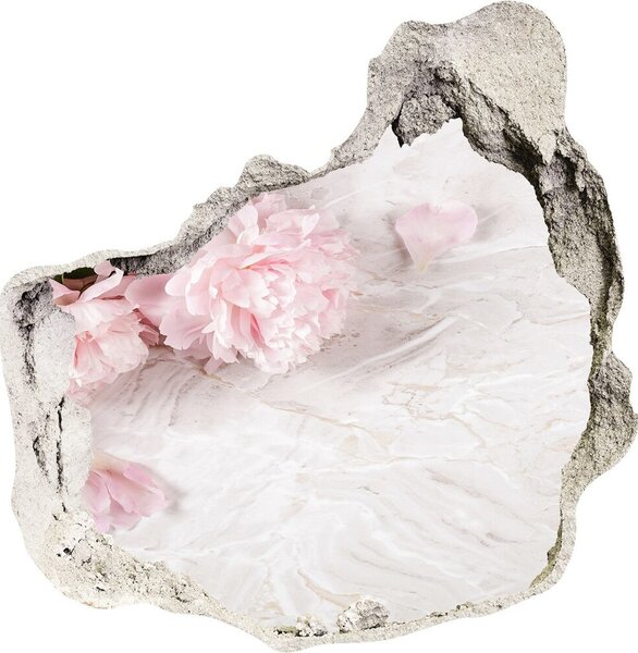3d fali matrica lyuk a falban Peonies
