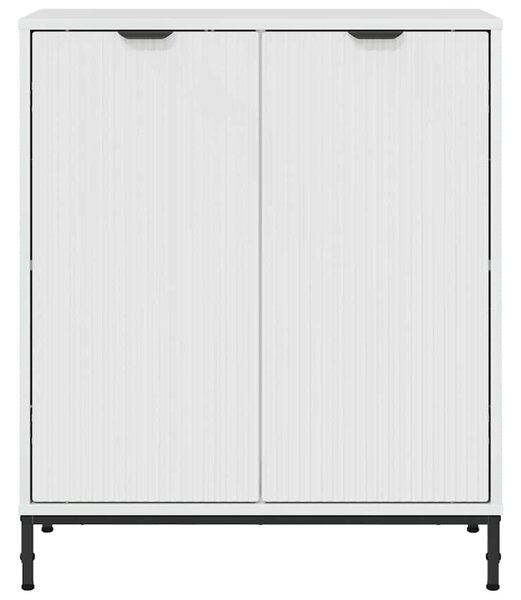 VidaXL Széf Magas Fényű Fehér 69,5 x 33 x 82 cm Szerelt Fa
