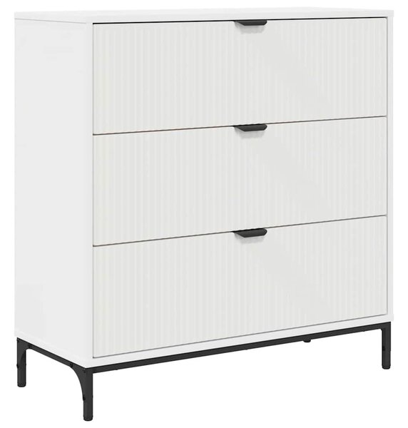 VidaXL Széf Fehér 79,5 x 33 x 82 cm Szerelt Fa