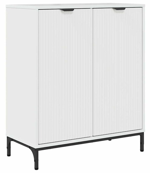 VidaXL Széf Magas Fényű Fehér 69,5 x 33 x 82 cm Szerelt Fa