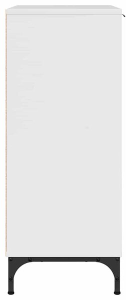 VidaXL Széf Magas Fényű Fehér 69,5 x 33 x 82 cm Szerelt Fa