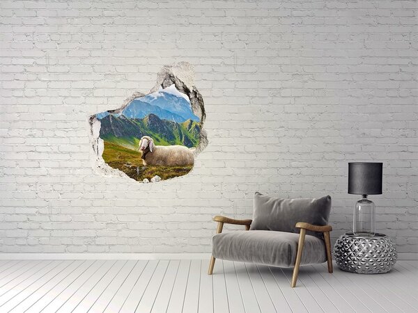 3d fali matrica lyuk a falban Sheep alpokban