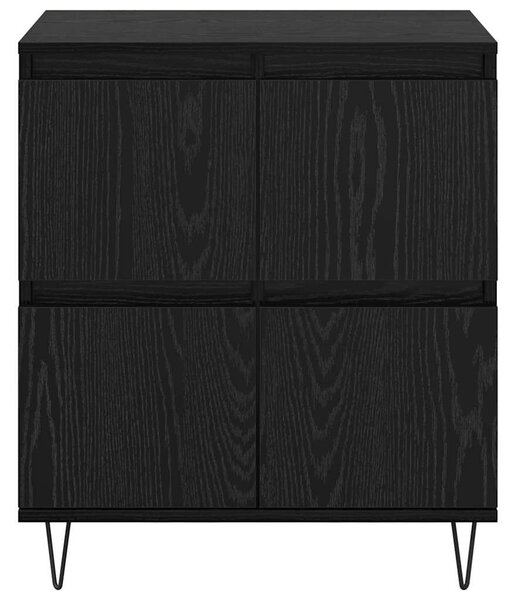 VidaXL Oldalszekrények 3 pcs Musta tammi 180 x 35 x 70 cm Faanyag