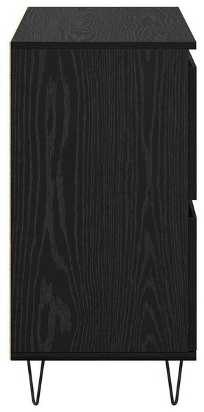 VidaXL Oldalszekrények 3 pcs Musta tammi 180 x 35 x 70 cm Faanyag