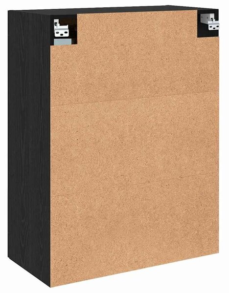 VidaXL Fali Szekrények 2 db Musta tammi 69,5 x 34 x 90 cm Szerelt Fa