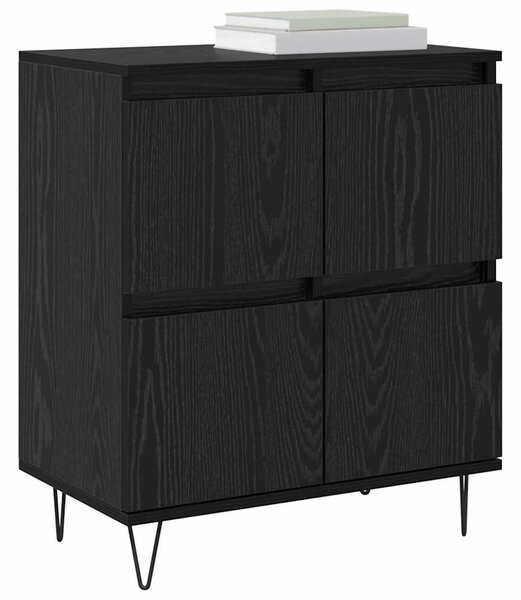 VidaXL Oldalszekrények 3 pcs Musta tammi 180 x 35 x 70 cm Faanyag