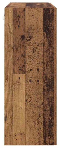 VidaXL Tárolószekrény Falra szerelhető Öreg fa 69,5 x 34 x 90 cm