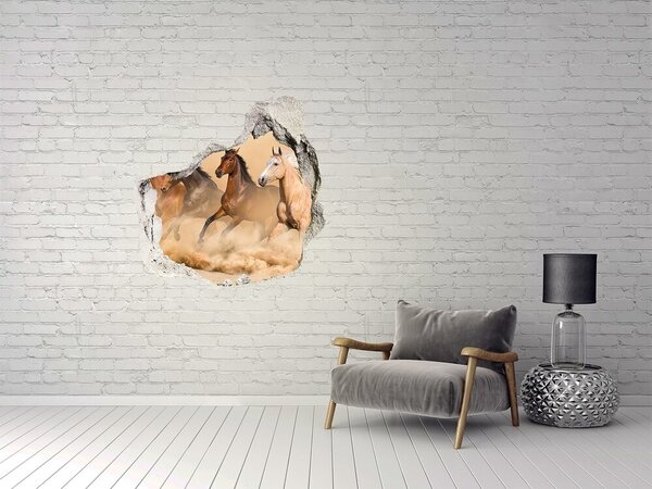 3d fali matrica lyuk a falban Lovak sivatag