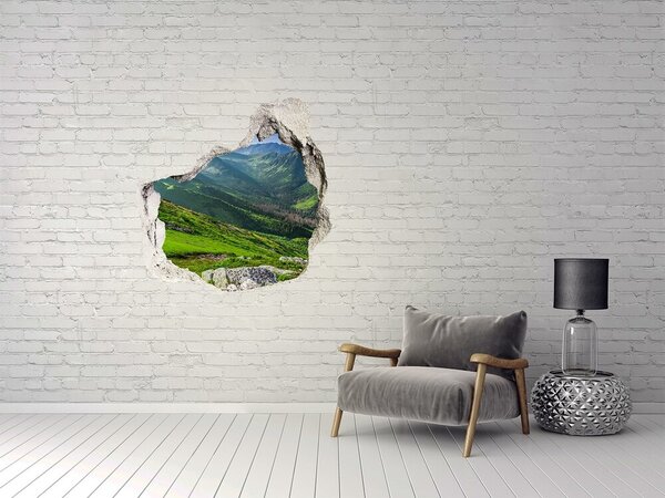 3d fali matrica lyuk a falban Dawn a hegyekben