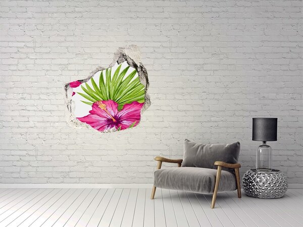 3d fali matrica lyuk a falban Hawaii virágok