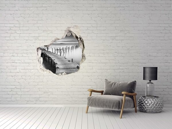 3d fali matrica lyuk a falban Fából készült móló