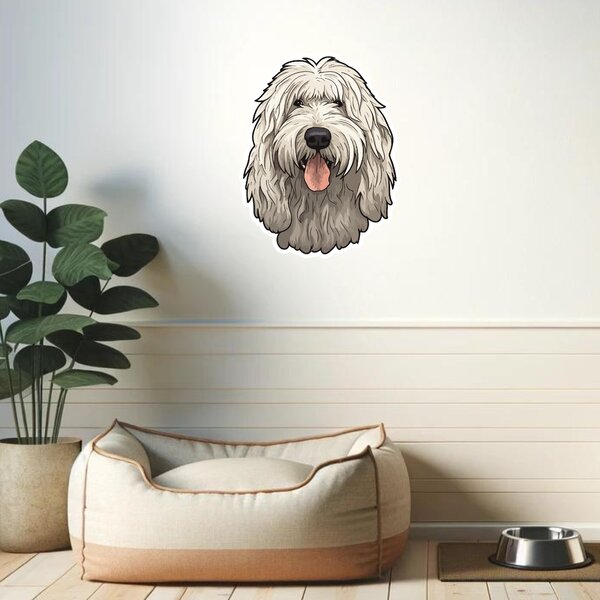 PIPPER. Matrica Komondor Méret: 15cm