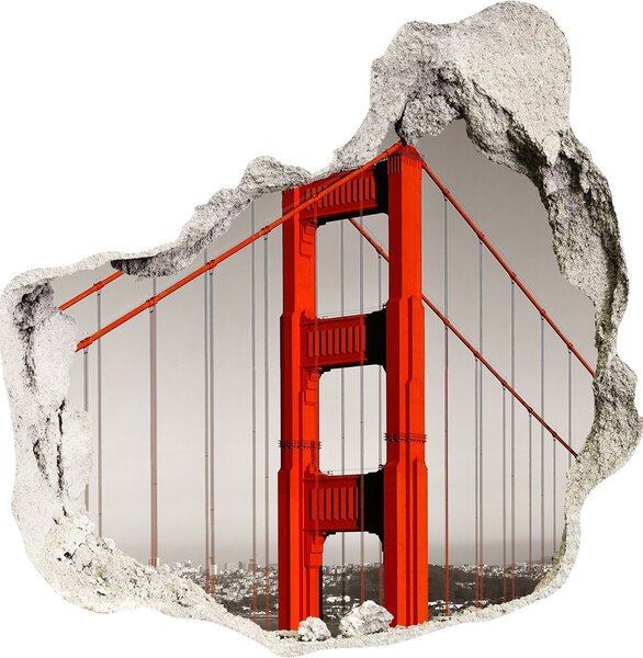 3d fali matrica lyuk a falban Bridge, san francisco