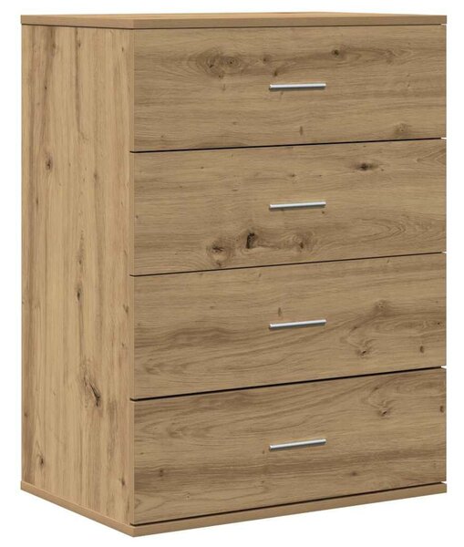 VidaXL Széf Artisan tölgy 60 x 39 x 80 cm Szerelt Fa