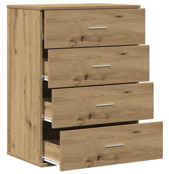 VidaXL Széf Artisan tölgy 60 x 39 x 80 cm Szerelt Fa