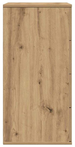 VidaXL Széf Artisan tölgy 60 x 39 x 80 cm Szerelt Fa