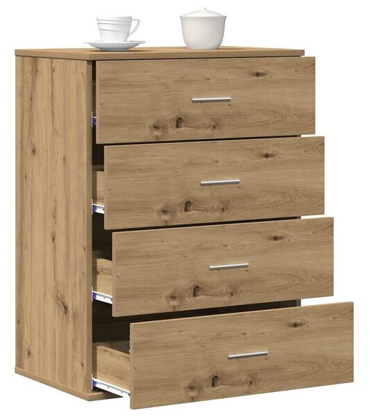 VidaXL Széf Artisan tölgy 60 x 39 x 80 cm Szerelt Fa