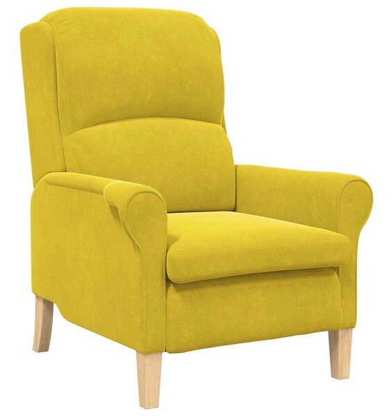 VidaXL karosszék Sárga 76 x 94 x 102 cm Bársony