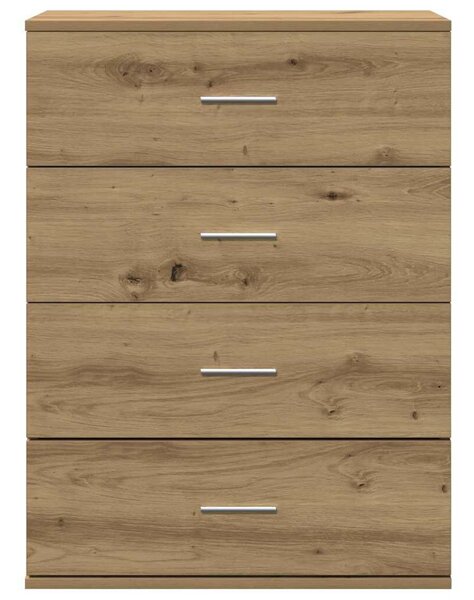 VidaXL Széf Artisan tölgy 60 x 39 x 80 cm Szerelt Fa