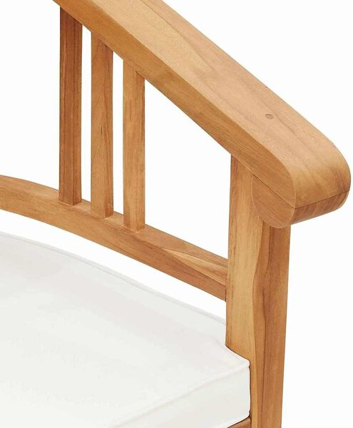VidaXL Szék párnával 2 pcs Barna 63 x 58 x 89 cm Tömör Teakfa