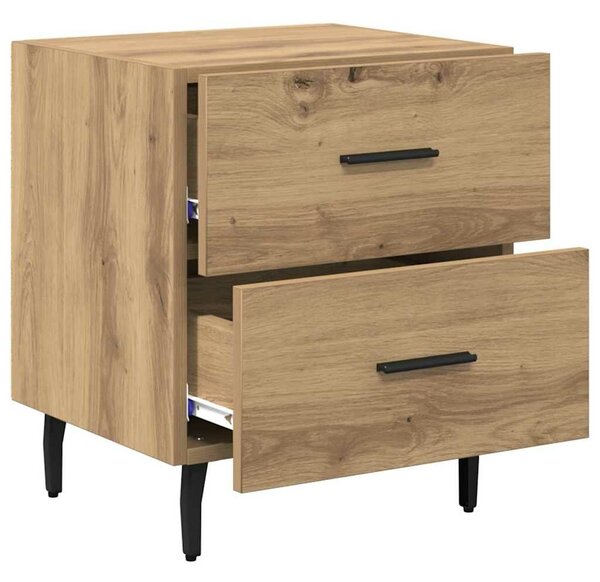 VidaXL Éjjeliszekrény 2 pcs Artisan tölgy 40 x 35 x 47,5 cm Faanyag