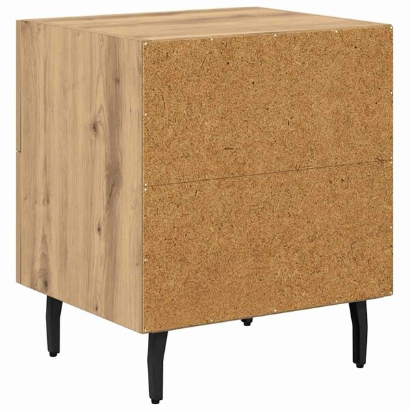 VidaXL Éjjeliszekrény 2 pcs Artisan tölgy 40 x 35 x 47,5 cm Faanyag