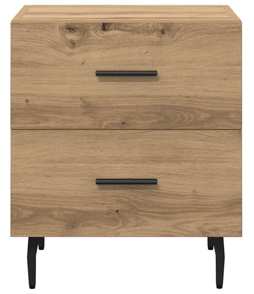 VidaXL Éjjeliszekrény 2 pcs Artisan tölgy 40 x 35 x 47,5 cm Faanyag