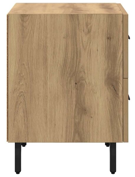 VidaXL Éjjeliszekrény 2 pcs Artisan tölgy 40 x 35 x 47,5 cm Faanyag