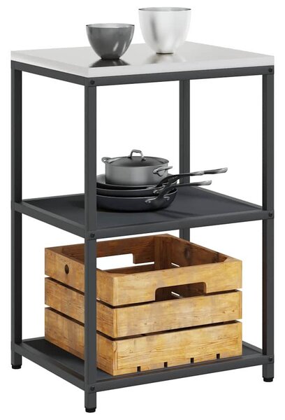 VidaXL Konyhai Tárolás HATTEM Antracitszürke 60 x 50 x 92 cm Acél