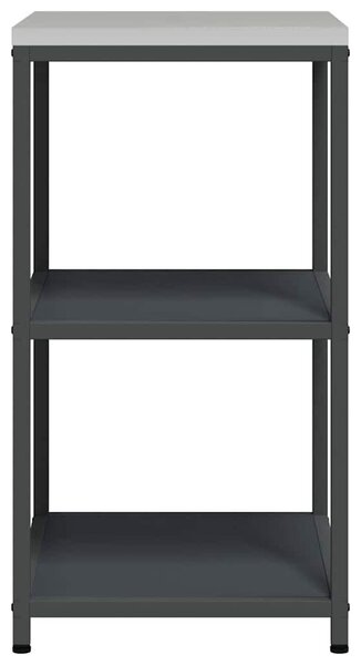 VidaXL Konyhai Tárolás HATTEM Antracitszürke 60 x 50 x 92 cm Acél