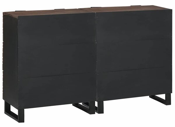VidaXL Oldalszekrények 2 pcs Barna 60 x 33.5 x 75 cm tömör mangófa