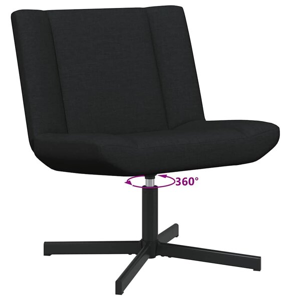 VidaXL Forgószék Fekete 63 x 75 x 76 cm szövet