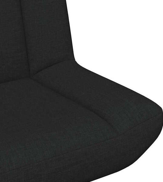 VidaXL Forgószék Fekete 63 x 75 x 76 cm szövet