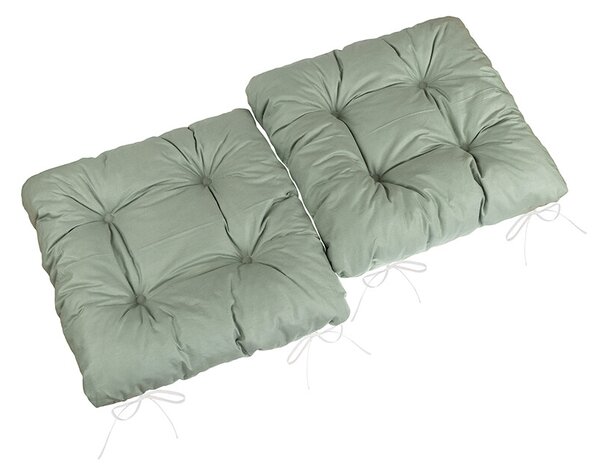 Bellatex Adéla steppelt ülőpárna, khaki, 40 x 40cm, 2 db-os szett